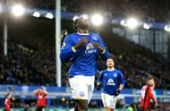 LIVERPOOL, ENGLAND - FEBRUARY 04:  Romelu Lukaku of Everton celebrates scoring his third and his sides fourth goal during the Premier League match between Everton and AFC Bournemouth at Goodison Park on February 4, 2017 in Liverpool, England.  (Photo by Alex Livesey/Getty Images)